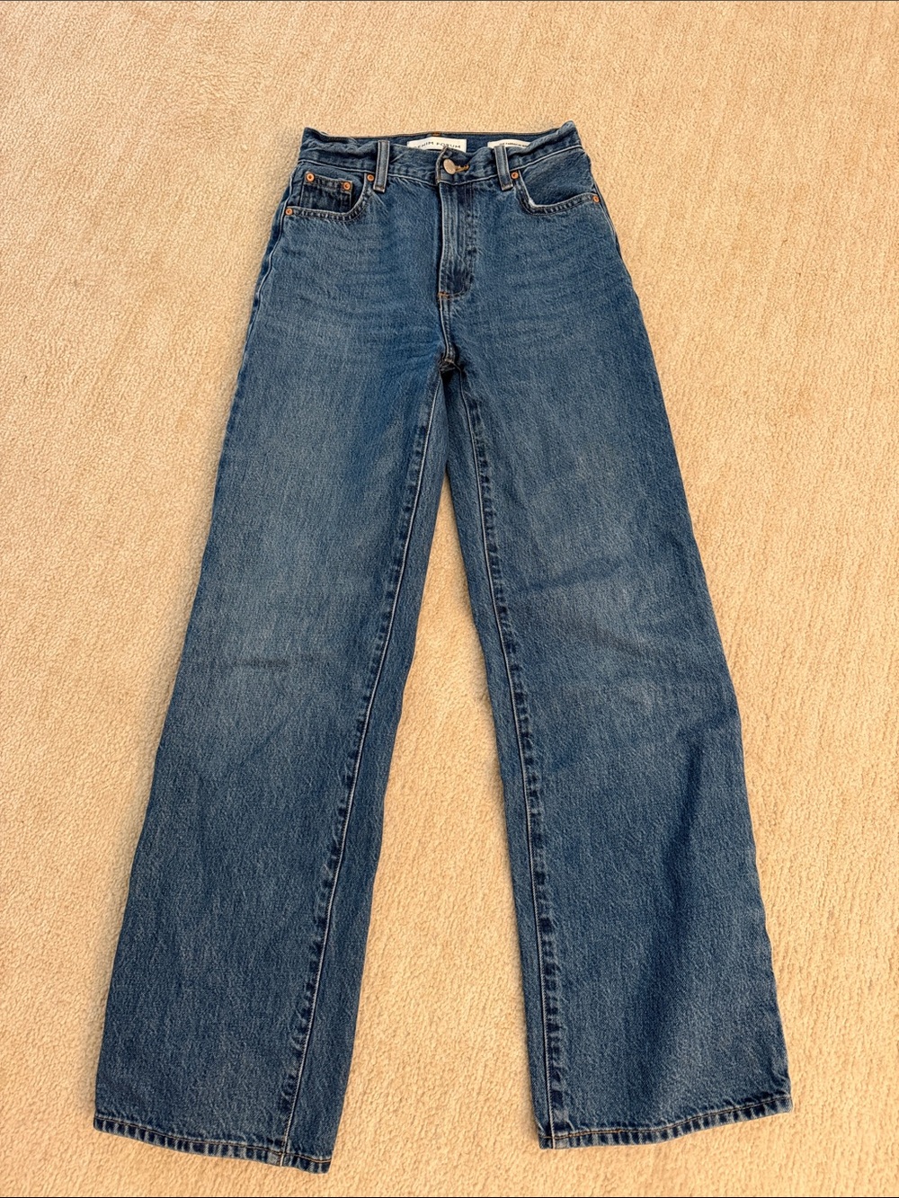 Denim Forum The Farrah Hi-Rise Wide Jean